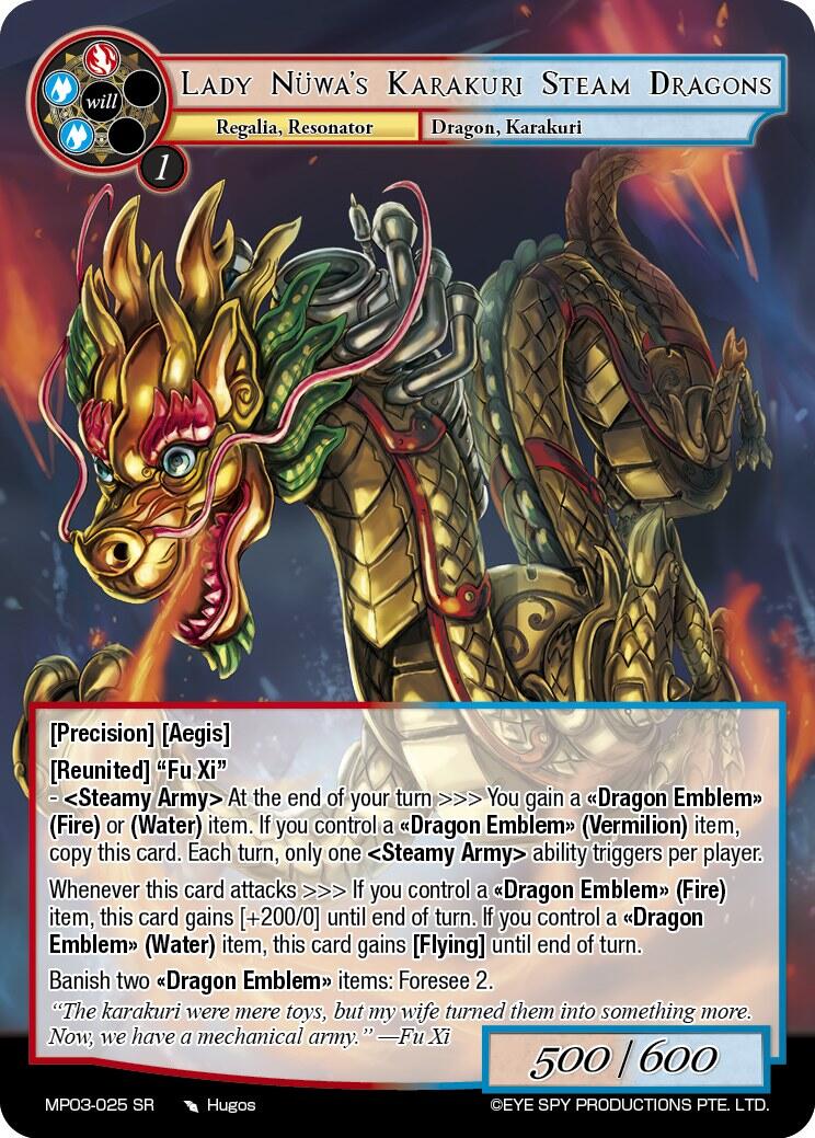 Lady Nuwa's Karakuri Steam Dragons (MP03-025 SR) [Masterpiece Collection 03 "Dimensional Hope"]