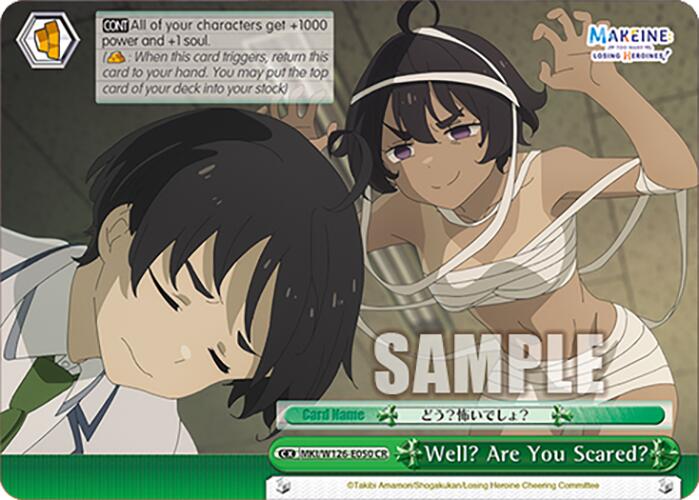 Well? Are You Scared? (MKI/W126-E050 CR) [Makeine: Too Many Losing Heroines!]