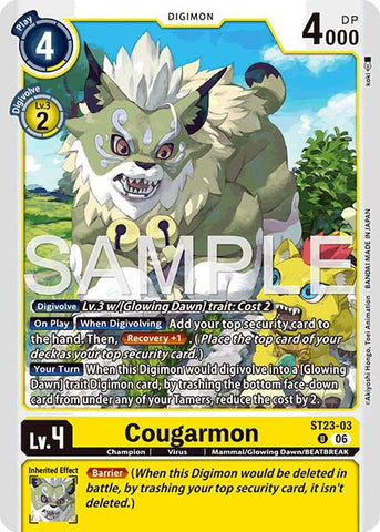 Cougarmon [ST23-03] [Starter Deck: Beatbreak]
