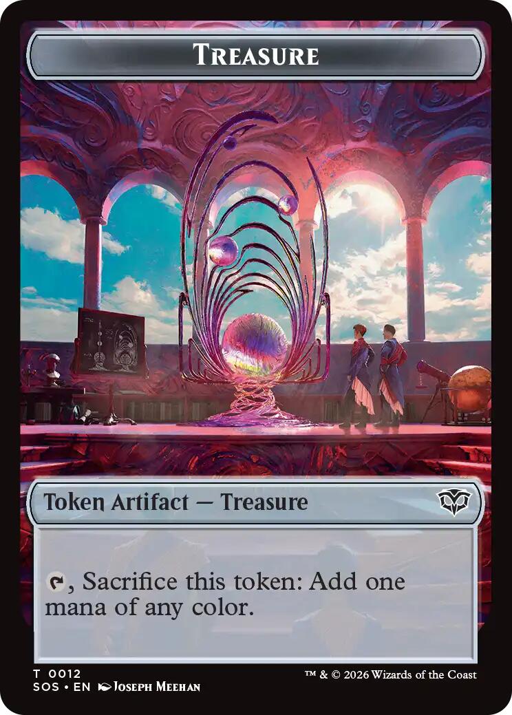Phyrexian Germ // Treasure Double-Sided Token [Secrets of Strixhaven Commander Tokens]