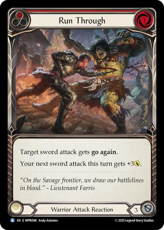 Run Through (Red) [MPW048] (Mastery Pack Warrior)