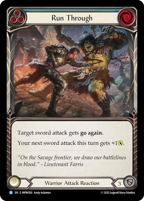 Run Through (Blue) [MPW050] (Mastery Pack Warrior)