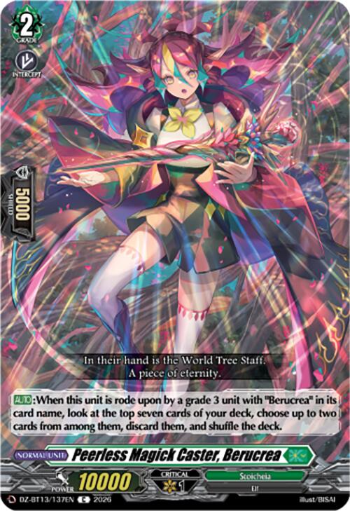 Peerless Magick Caster, Berucrea (DZ-BT13/137EN) [Parallactic Clash]