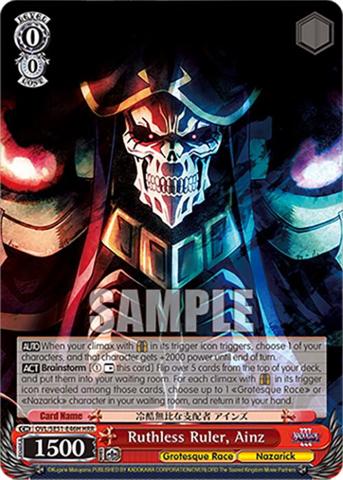 Ruthless Ruler, Ainz (OVL/SE51-E46H HRR) [Nazarick: Tomb of the Undead Vol.3 Extra Booster]