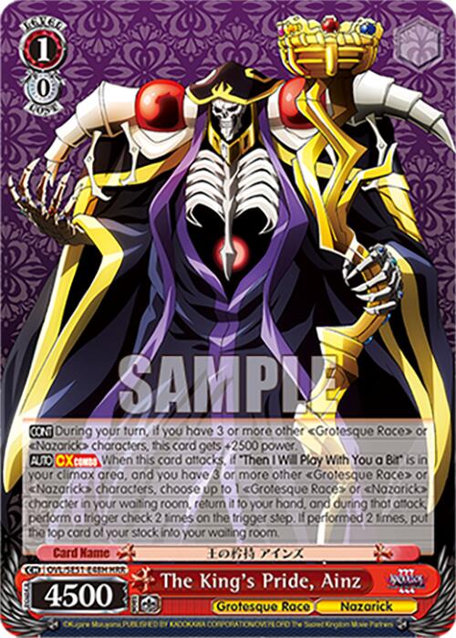 The King's Pride, Ainz (OVL/SE51-E48H HRR) [Nazarick: Tomb of the Undead Vol.3 Extra Booster]
