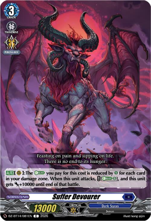 Suffer Devourer (DZ-BT14/081EN) [Envoys of the Crimson Moon]