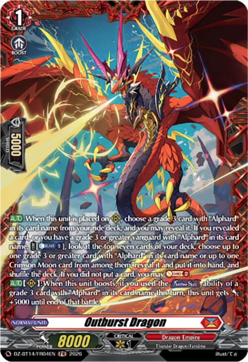 Outburst Dragon (DZ-BT14/FR04EN) [Envoys of the Crimson Moon]