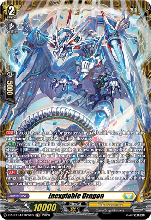 Inexpiable Dragon (DZ-BT14/FR26EN) [Envoys of the Crimson Moon]