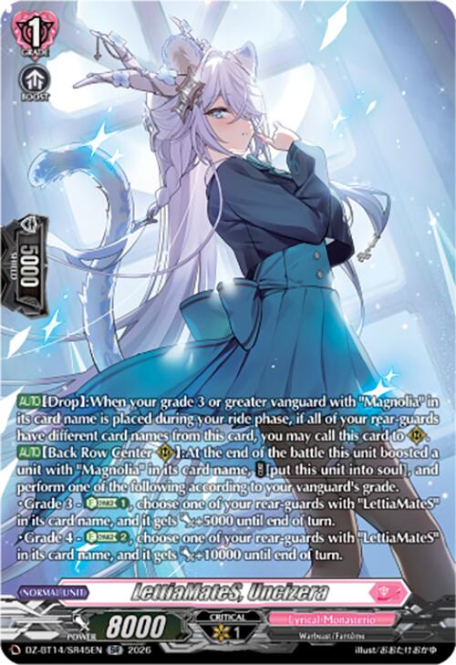 LettiaMateS, Uncizera (DZ-BT14/SR45EN) [Envoys of the Crimson Moon]