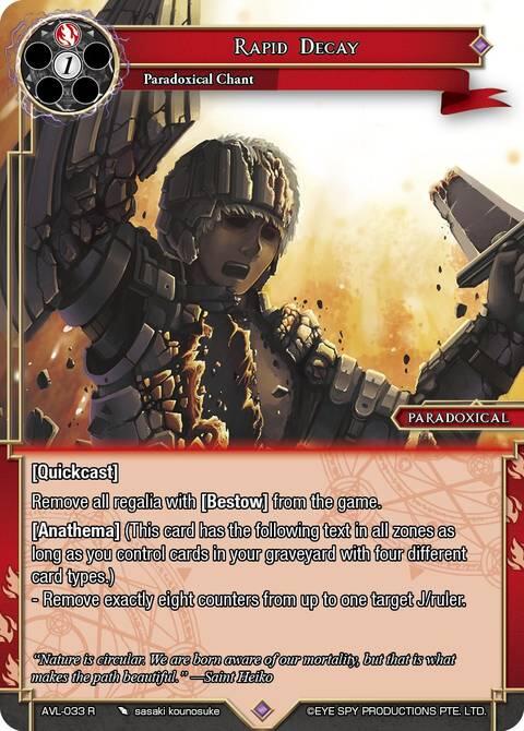 Rapid Decay (AVL-033 R) [Attack on Velmardia]