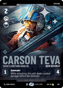 Carson Teva - There's Something Going On (856) (Prestige Foil) (856) [Ashes of the Empire]