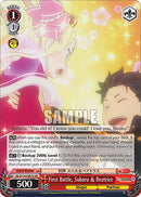 First Battle, Subaru & Beatrice (SR) (RZ/S116-E067S) [Re:ZERO -Starting Life in Another World- Vol.3]