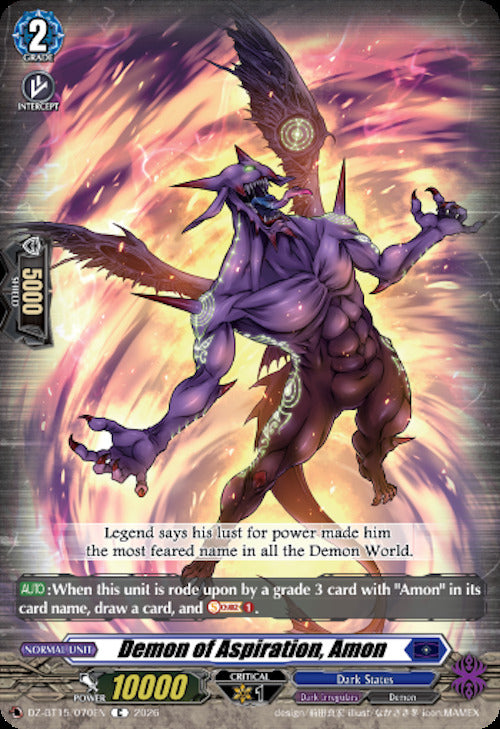 Demon of Aspiration, Amon (DZ-BT15/070EN) [Strike of Illusionary Shadows]