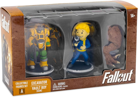 Fallout Excavator & Vault Boy (Gun) 3" Set A