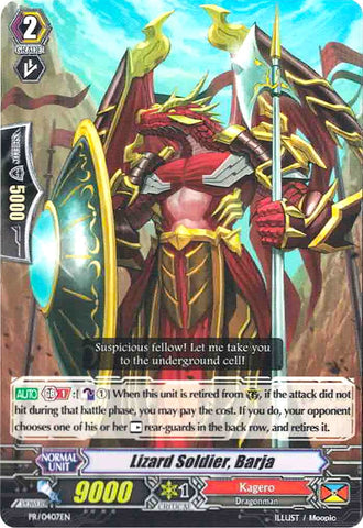 Lizard Soldier, Barja (PR/0407EN) [Promo Cards]