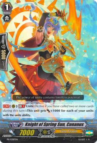 Knight ofring Sun, Conanus (PR/0387EN) [Promo Cards]