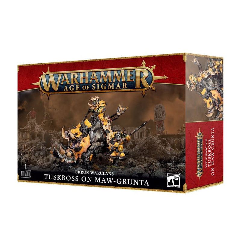 [Age of Sigmar] Orruk Warclans: Tuskboss on Maw-Grunta