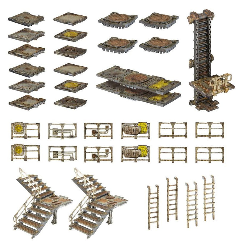 [Warhammer Necromunda Skirmish] Necromunda Zone Mortalis Platforms and Stairs