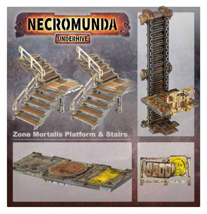 [Warhammer Necromunda Skirmish] Necromunda Zone Mortalis Platforms and Stairs