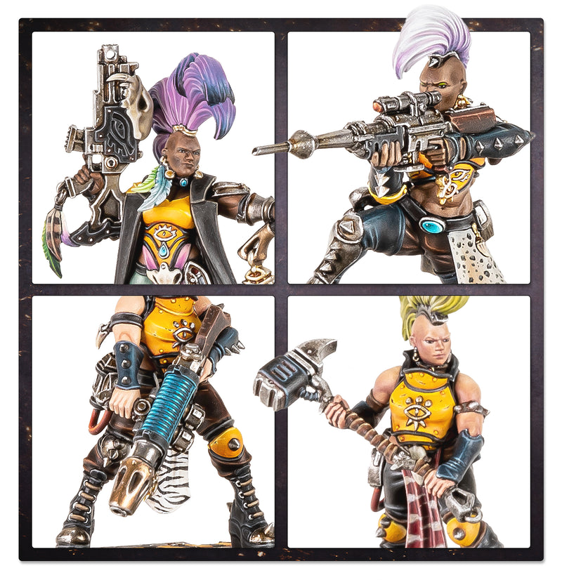[Warhammer Necromunda Skirmish] Escher Matriarchs & Phyrr Cats