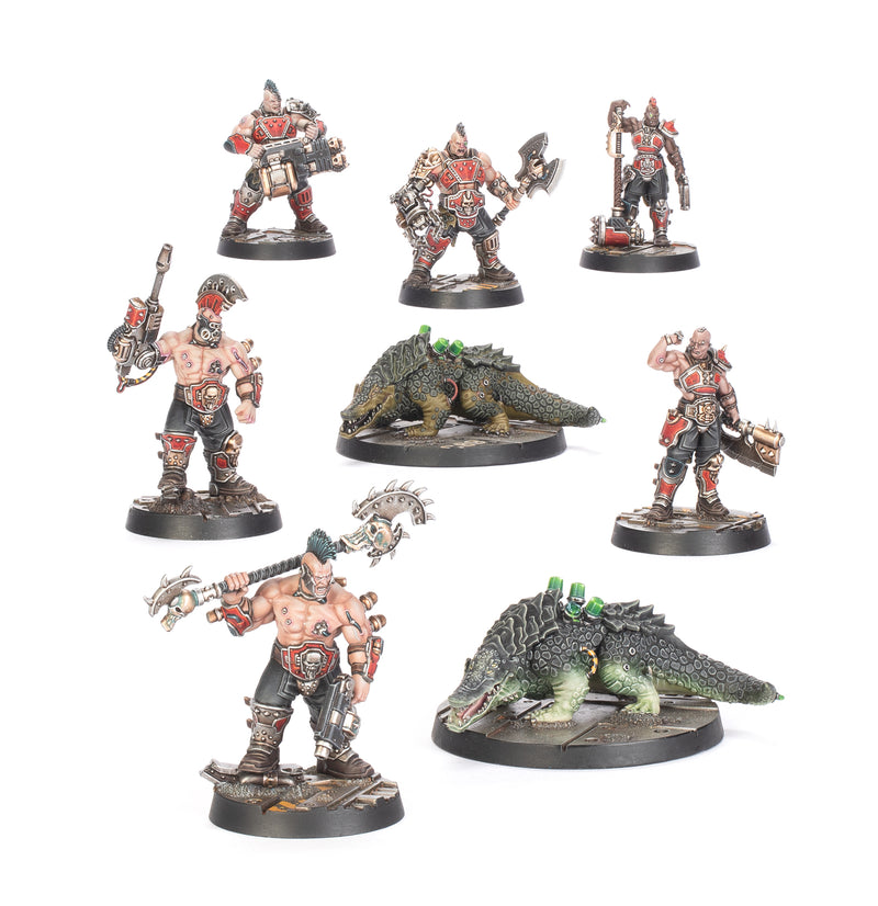 [Warhammer Necromunda Skirmish] Goliath Forge Bosses & Sumpkrocs