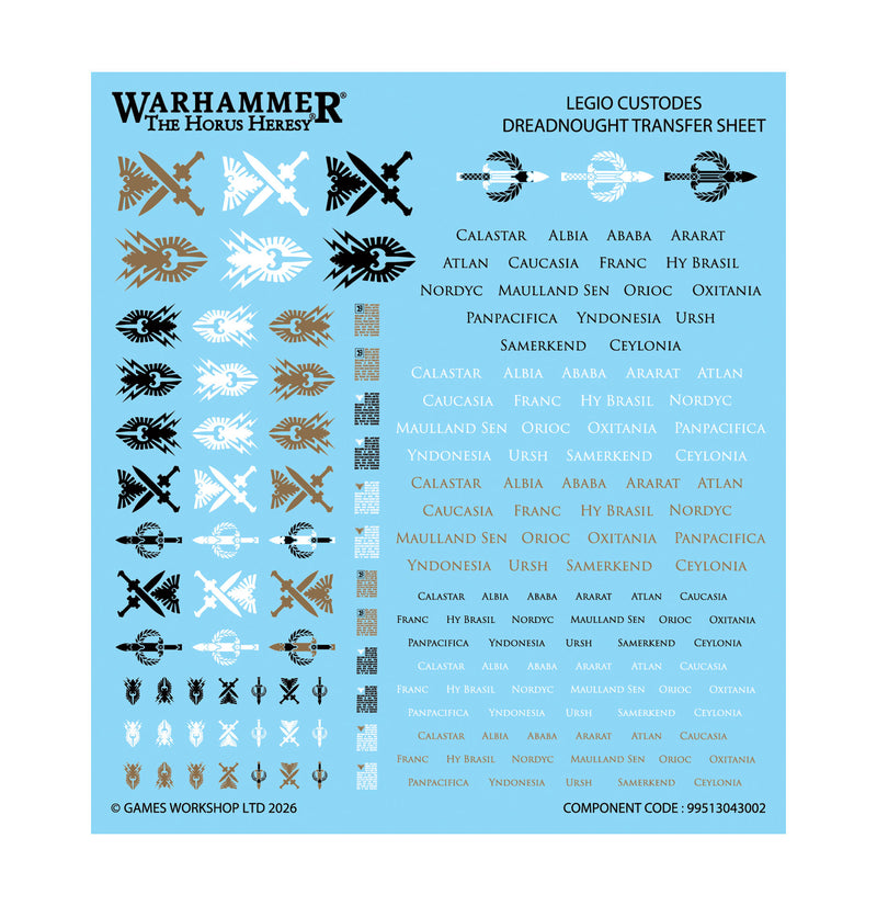 [The Horus Heresy] Custodes Support Battle Group