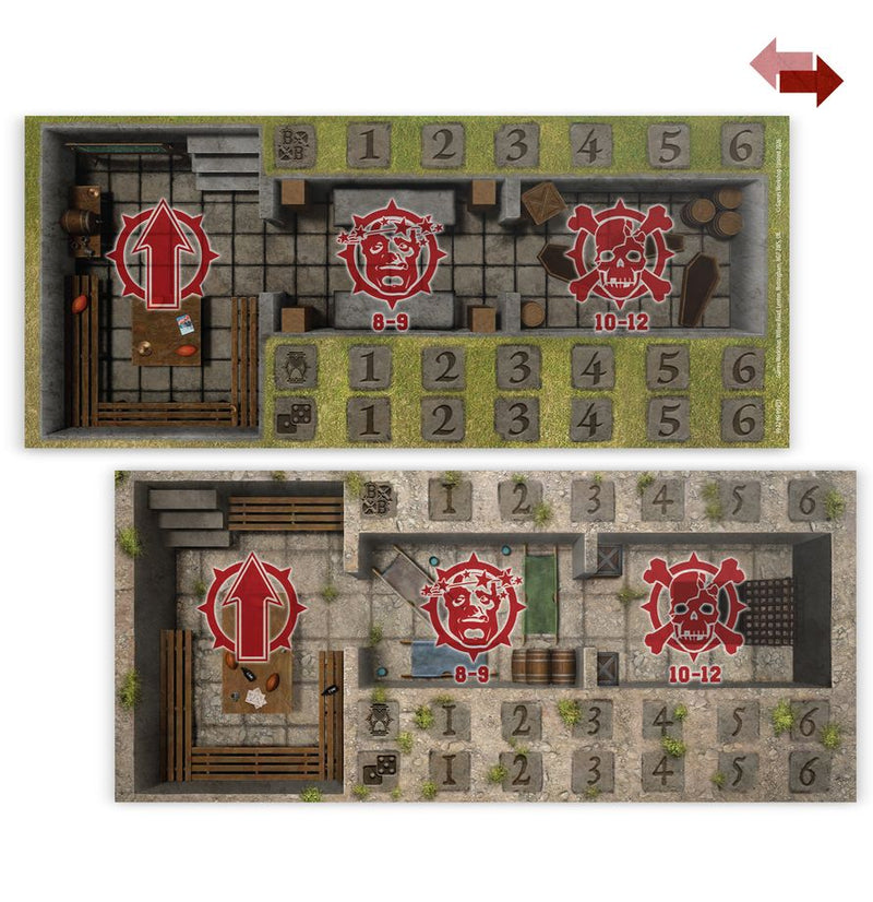 [Blood Bowl] Sevens Pitch: Double-sided Pitch and Dugouts