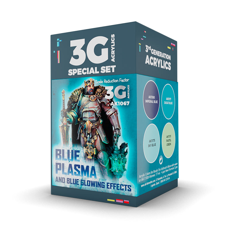 [AK Interactive] Wargame Color Set Blue Plasma And Glowing Effects
