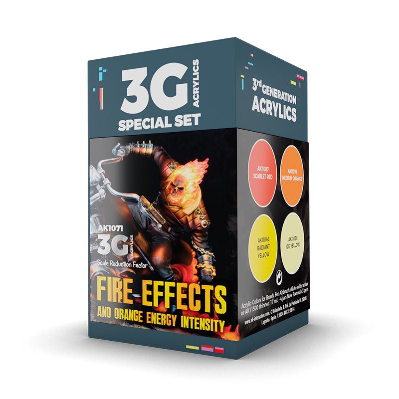 [AK Interactive] Wargame Color Set Fire Effects