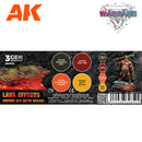 [AK Interactive] Wargame Color Set Lava Effects