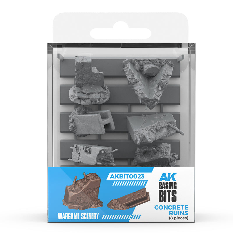 [AK Interactive] Concrete Ruins - Basing Bits