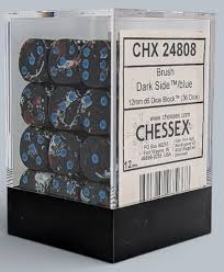 Chessex Brush 36D6 Dark Side/ Blue - 12mm