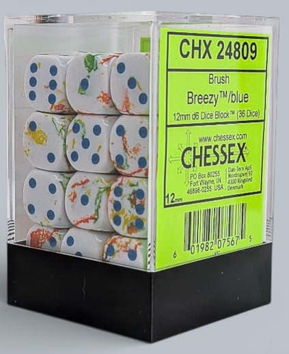 Chessex Opaque 36D6 Breezy/blue- 12mm