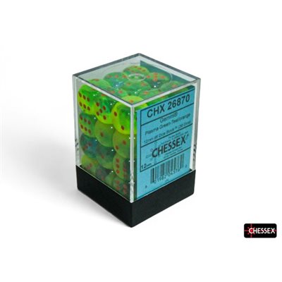 Gemini: 36D6 Plasma Green-Teal / Orange Luminary 12mm