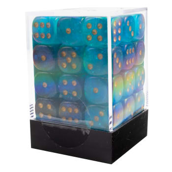 Chessex Borealis 36D6 Teal/Gold - 12mm