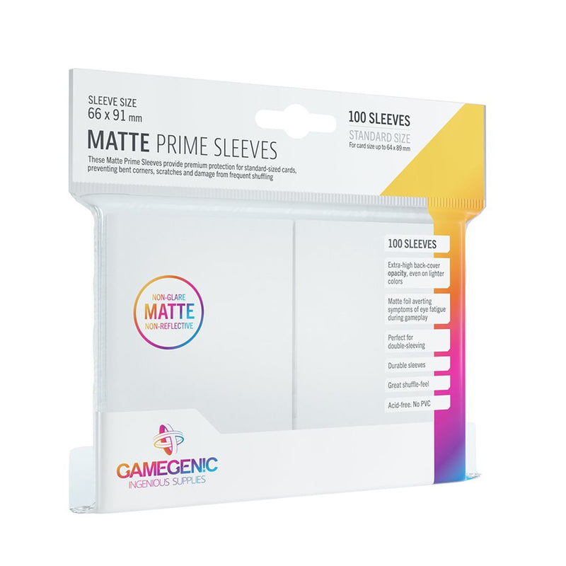 Sleeves: Gamegenic: Matte Prime Sleeves: White (100) (ML)