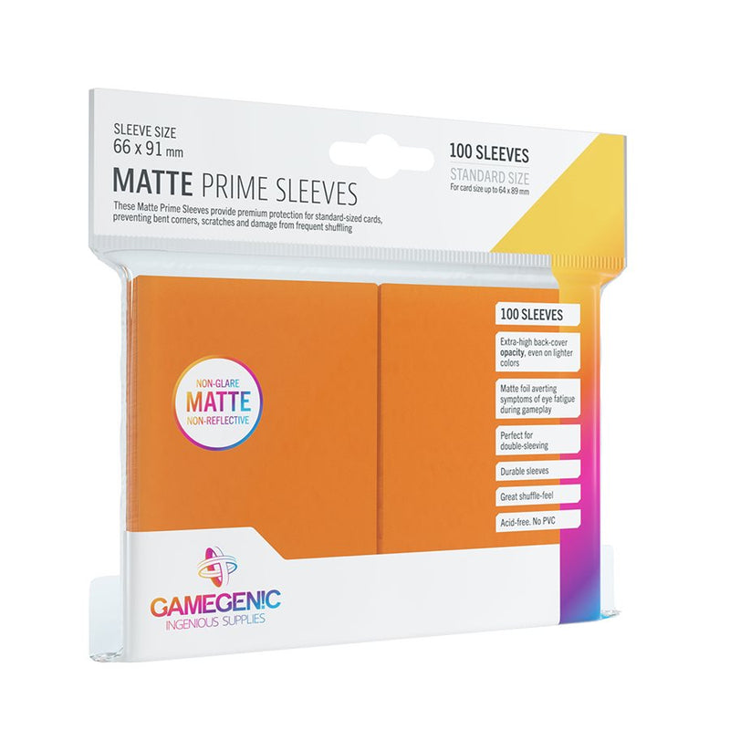 Sleeves: Gamegenic: Matte Prime Sleeves: Orange (100) (ML)