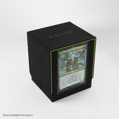 Deck Box Squire Plus XL - Black / Green [Secrets of Strixhaven]