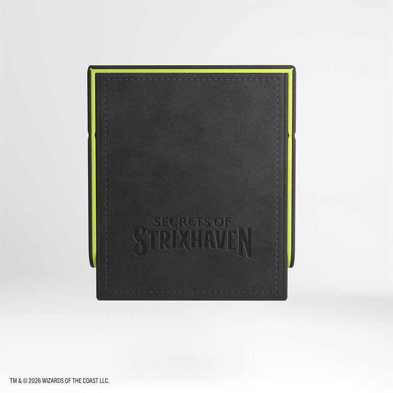 Deck Box Squire Plus XL - Black / Green [Secrets of Strixhaven]