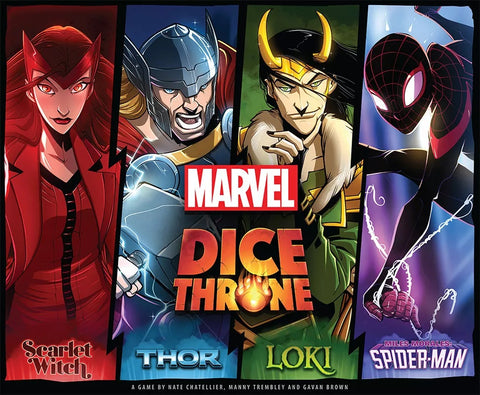 Dice Throne - Marvel: Scarlet Witch Vs Thor Vs Loki Vs Spider-Man (VO)