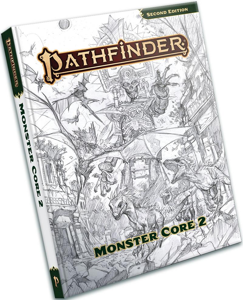 Pathfinder RPG 2E Remastered Monster Core 2 Sketch Cover (V.O)