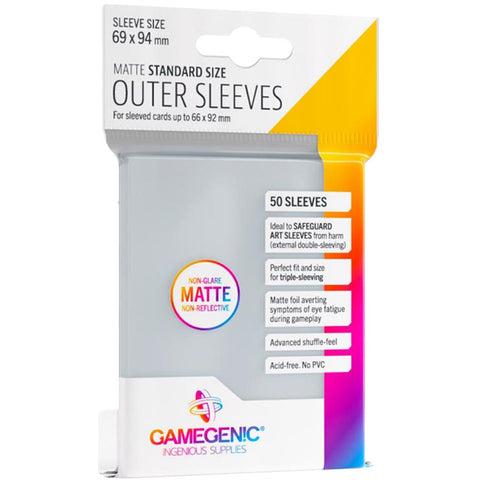 Sleeves: Gamegenic: Outer Matte Standard Size (50)