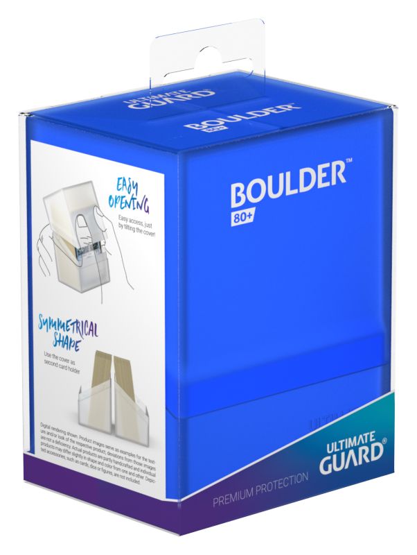 Ultimate Guard: Deck Case Boulder 80+ Sapphire