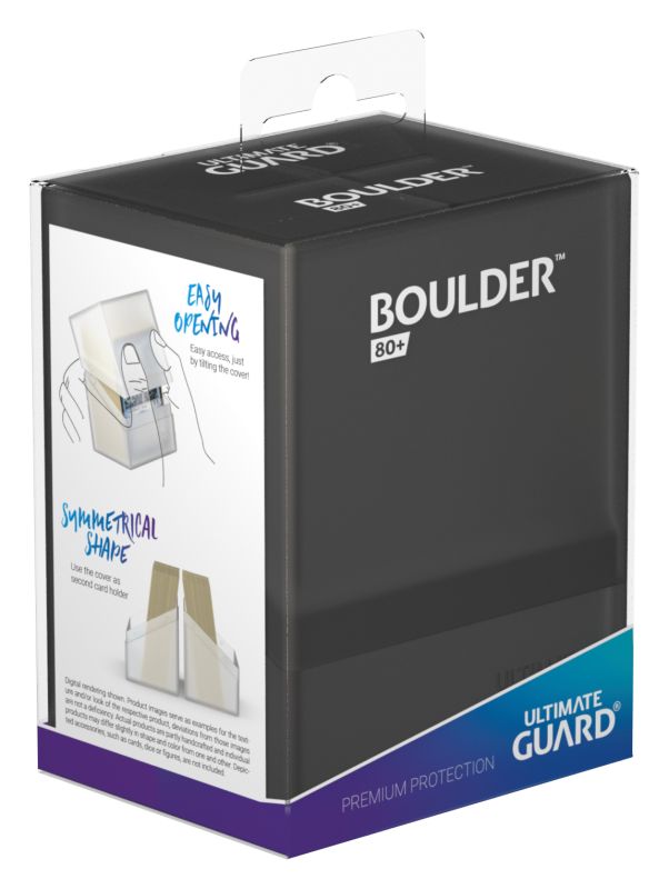Ultimate Guard: Deck Case Boulder 80+ Onyx