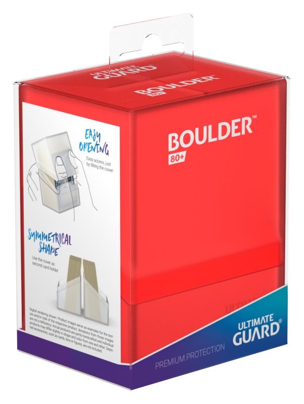 Ultimate Guard: Deck Case Boulder 80+ Ruby