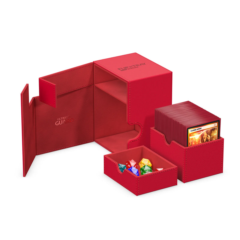 UG FLIP N TRAY DECK CASE XENOSKIN RED 133+