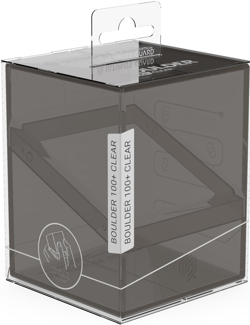 Ultimate Guard: Deck Case Boulder 100+ Clear Onyx