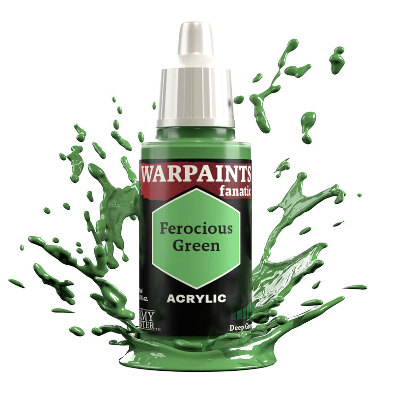 Warpaints Fanatic: Ferocious Green 18ml - The Army Painter