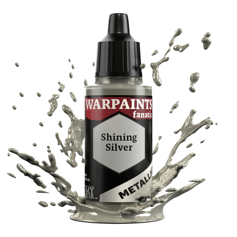 Warpaints Fanatic Metallic: Shining Silver 18ml - The Army Painter