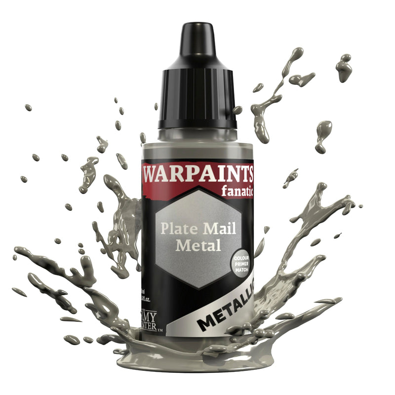 Warpaints Fanatic Metallic: Plate Mail Metal 18ml - The Army Painter